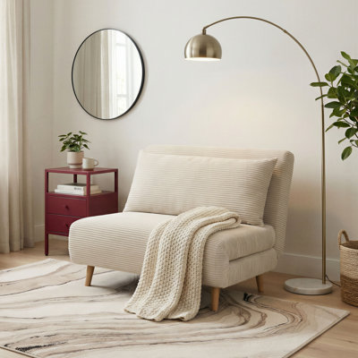 Berlyn 2 Seater Futon Sofa Bed - Luxury Simple Modern Folding Design