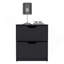 Table de chevet 2 tiroirs, table de bout, table d'appoint Basilea - noir-871581543