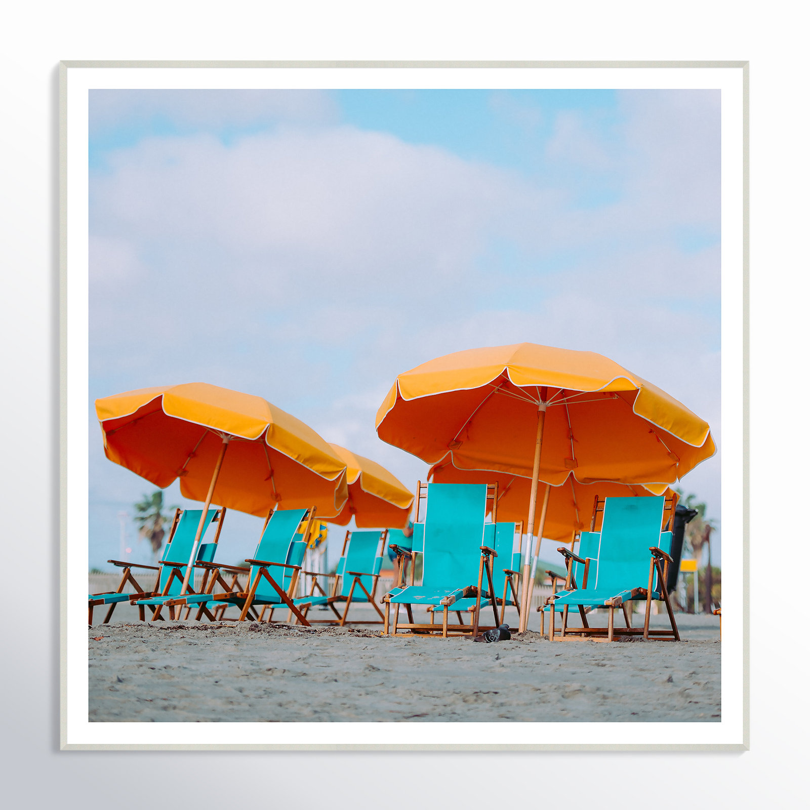 Yellow Umbrellas Photograph Print