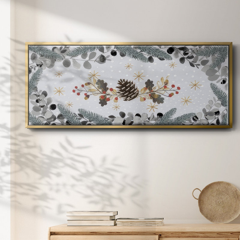 Cozy Christmas Collection D-, toile encadrée, H 8 po x l 20 po