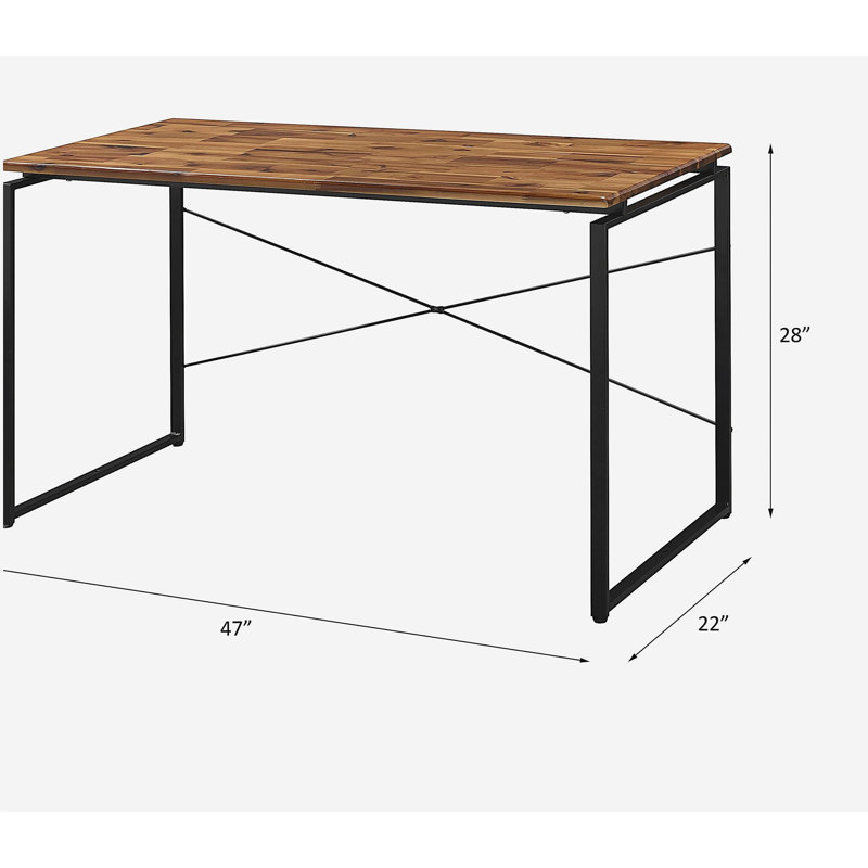 Table pour ordinateur 1pc, Brun / Noir