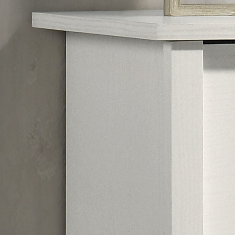 Commode 4 tiroirs l 32 "avec poignées, Blanc