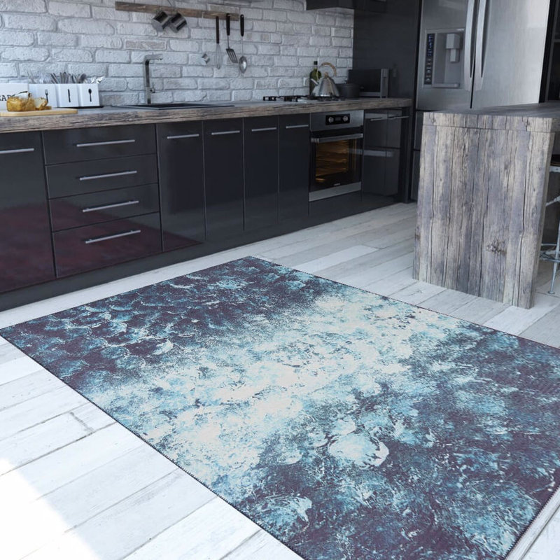 Premium 100% Polyester Area Rug, 6.9 x 10.2 ft | 1850 g/m², 0.2 in Pile Height | Recycled Poly Cotton Underside | Machine Washable at 30°C | Soft, Durable, Eco-Friendly Design for Modern Living Spaces