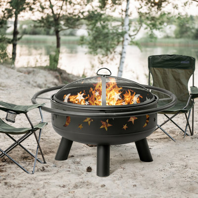 Steel Wood Burning Outdoor Fire Pit