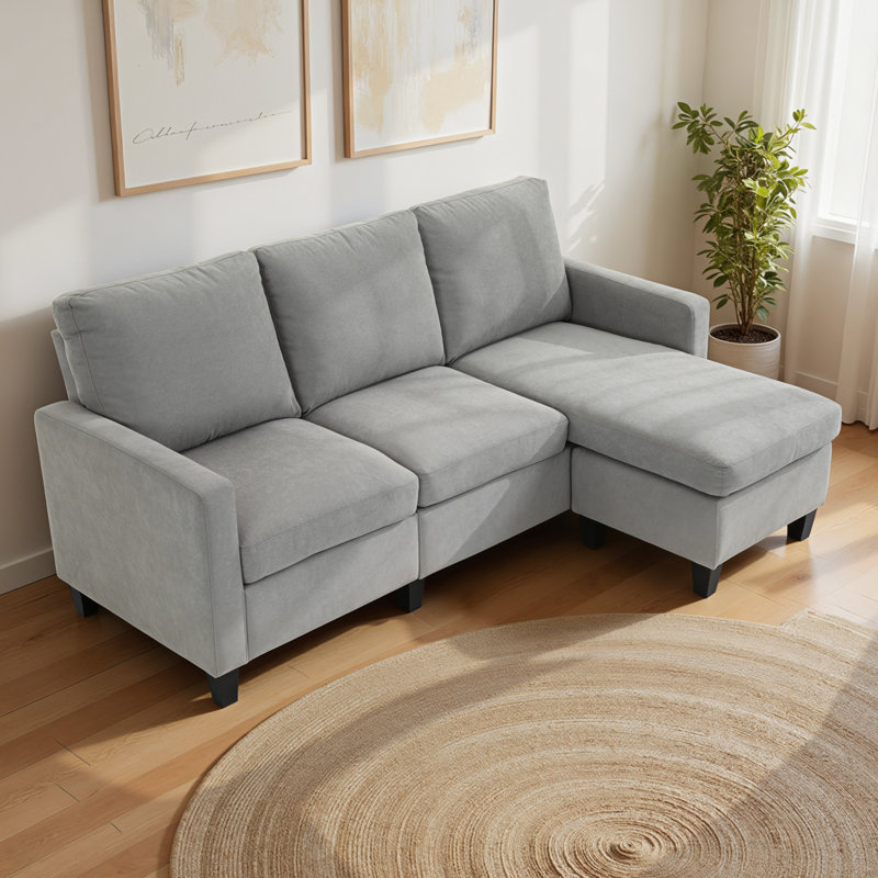 Canapé modulaire avec repose-pieds