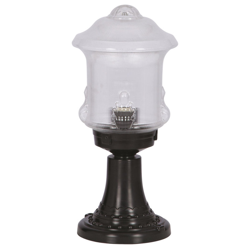 Lampe murale d'extérieur durable, noire, 15,7 po x 7,9 po | Corps en ABS, capuchon en acrylique, douille E27 (40 W maximum) | Certifié IP65 pour la résistance aux intempéries, idéal pour les décorations traditionnelles et industrielles, solution d'éclairage élégante et fonctionnelle
