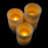 August Grove Flameless Candles - 3-Pack Faux Birch Bark Battery Operated LED Candles with Remote and Flickering Light - Candles for Home Décor