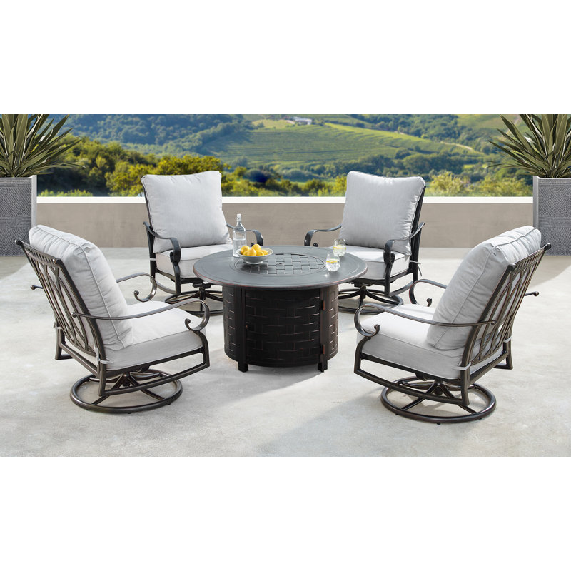 Mccomas Outdoor 5 - Piece Conversation Set