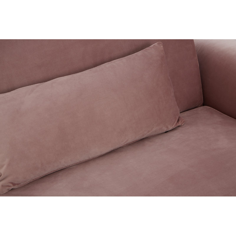 Doe 3 Seater Velvet Sofa Bed, Pink