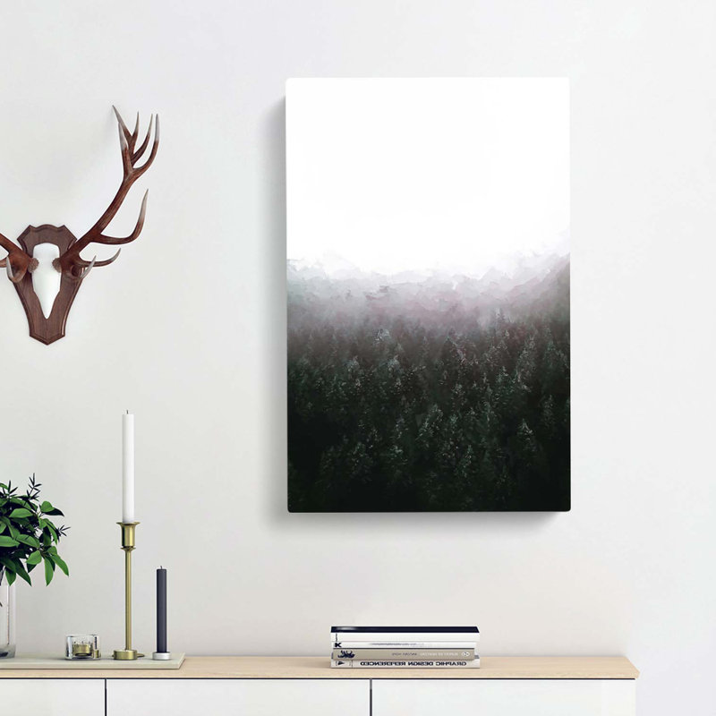Winter Forest in Germany in Abstract - Wrapped Canvas, 76cm H x 50cm W x 3cm D