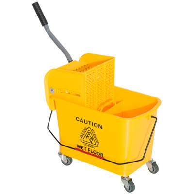 Alefiyah Cleaning Trolley Driving Bucket Mop with Press