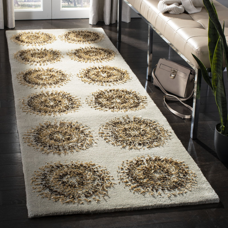 Jorie Hand Tufted Wool Geometric Rug, Runner 2'6" x 8'