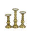 Bougeoirs à pilier en bois - ensemble de 3-1121542185