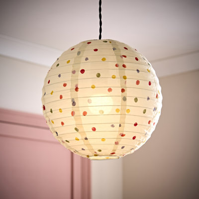 30 cm H Globe Fabric Pendant Shade ( Slip-On ) in Cream