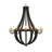 12 - Light Steel Dimmable Empire Chandelier