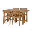 Ensemble de salle à manger d'extérieur en bois d'acacia 5 pièces U_STYLE-51580436