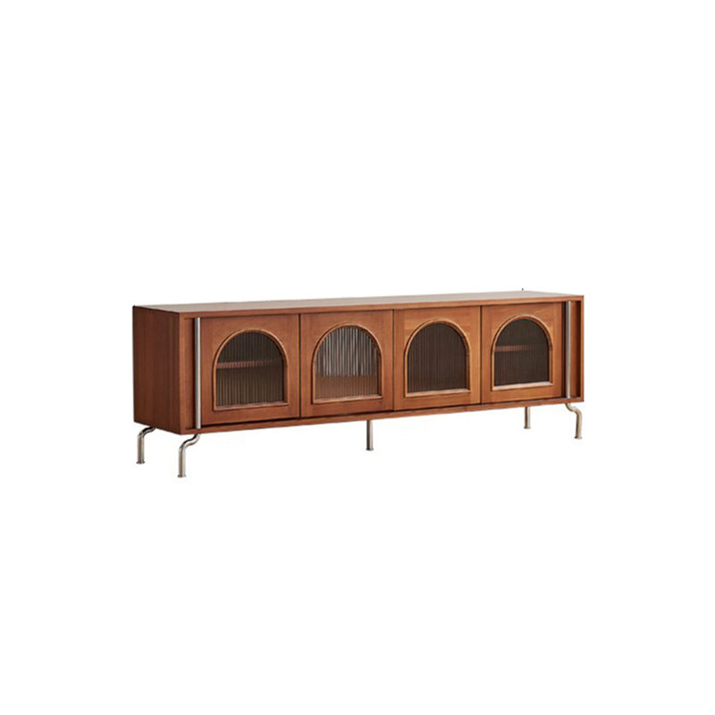 Nordic solid wood style TV cabinet