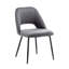 Chaise de salle à manger en velours Vendrina avec pieds en acier-1294592114
