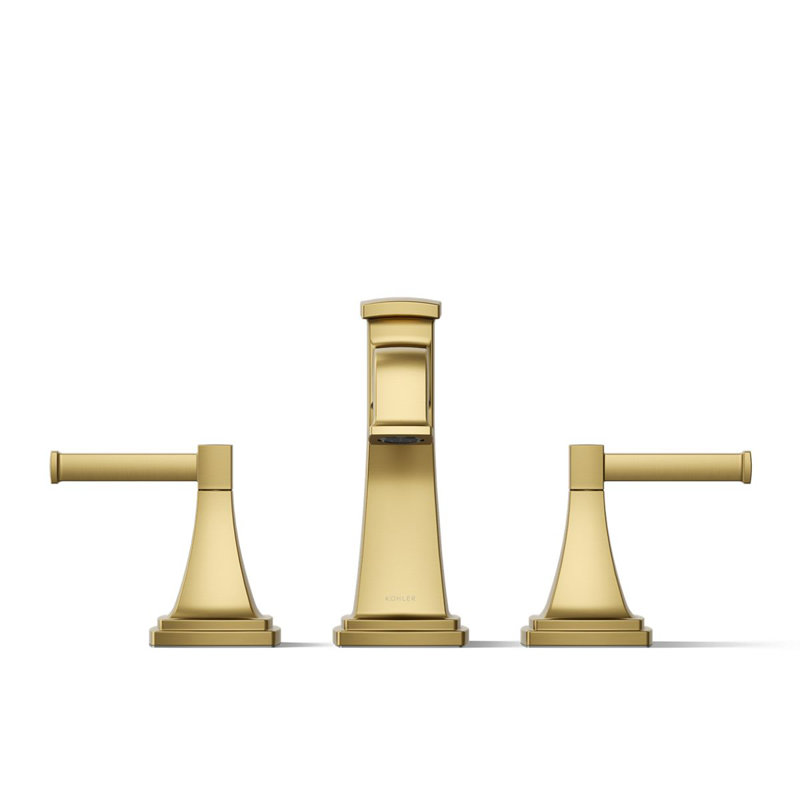 Riff Bath Faucet Trim, Vibrant Brushed Moderne Brass
