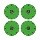 Asscher Vegan Leather Round Pebble Placemat