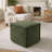 Hampton Square Pouf Ottoman - Clover Leaf Green-1781876285