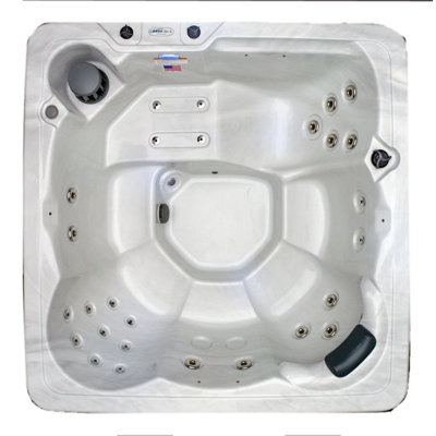 Hudson Bay Spas 110 Volt 6 Person 29 - Jet Acrylic Square Plug And Play Hot Tub