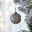 D3 ", boules de Noël décoratives, boules de Noël suspendues en verre pour décorations de fêtes, lot de 12