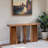Pitt Console Table in Suar Wood