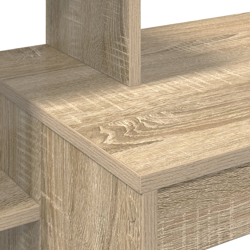 Computer Desk Particle Board Medium Shelving, Sonoma Oak