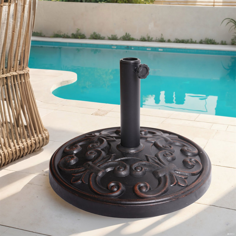 Base de parasol autoportante en résine pour l'extérieur Stonec chiffre