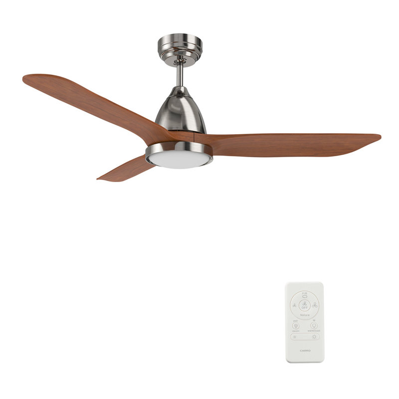 Garrick 52'' Smart Ceiling Fan with Remote, Light Kit Included,Works with Google Assistant and Amazon Alexa,Siri Shortcut.