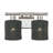 Weavington 2 Light Brushed Nickel Vanity Sconce