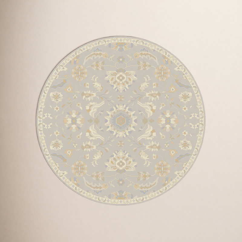 Arden Wool Oriental Indoor Rug, Round 9'9"