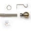 Nuha Iron Adjustable 210cm to 120cm 2.8cm Single Curtain Pole-824443514-836541725
