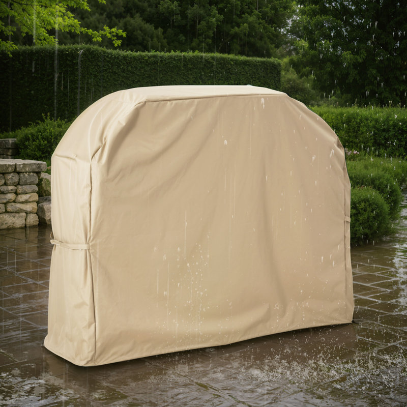 Emmitt Outdoor BBQ Grill Cover, Beige