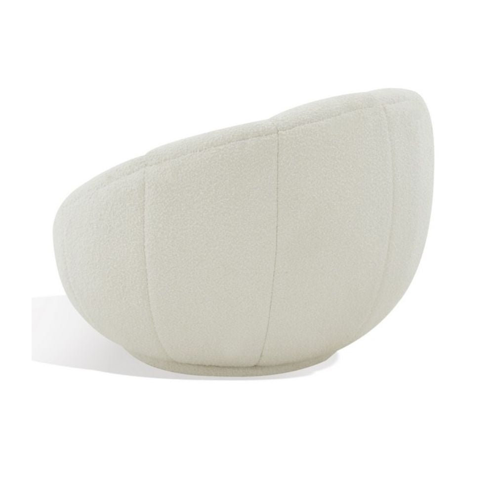 Dama Pine Swivel Barrel Chair