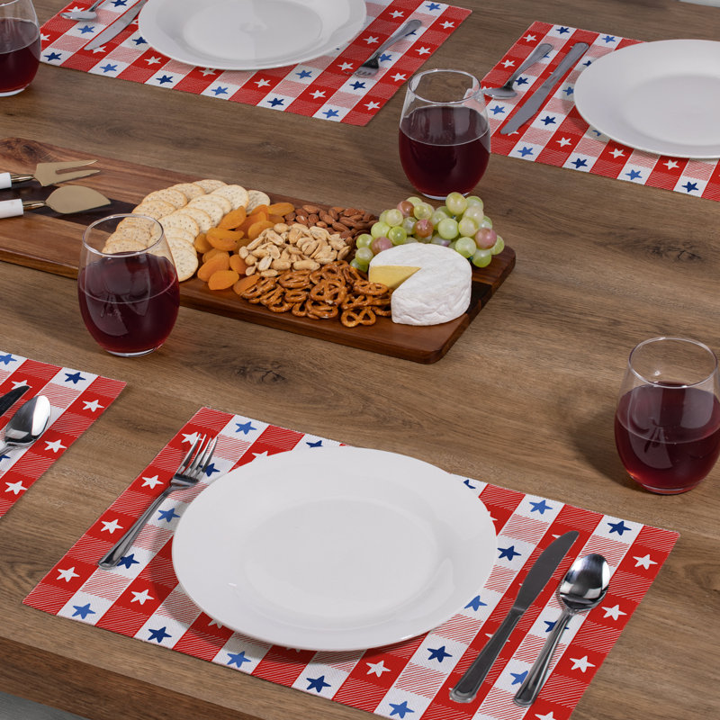 Ensemble de napperons rectangulaires en mélange de coton 4 pièces Latitude Run®