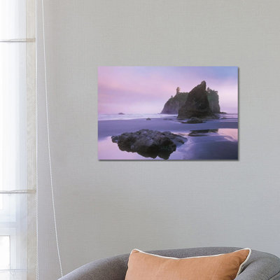 Ruby Beach With Seastacks And Boulders, Olympic National Park, Washington 1 Piece Wall Art on Canvas