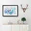 Swimming Dolphin - Picture Frame Graphic Art Print-56877337-56877340