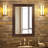 Mora Solid Wood Rectangle Mirror-1780919097