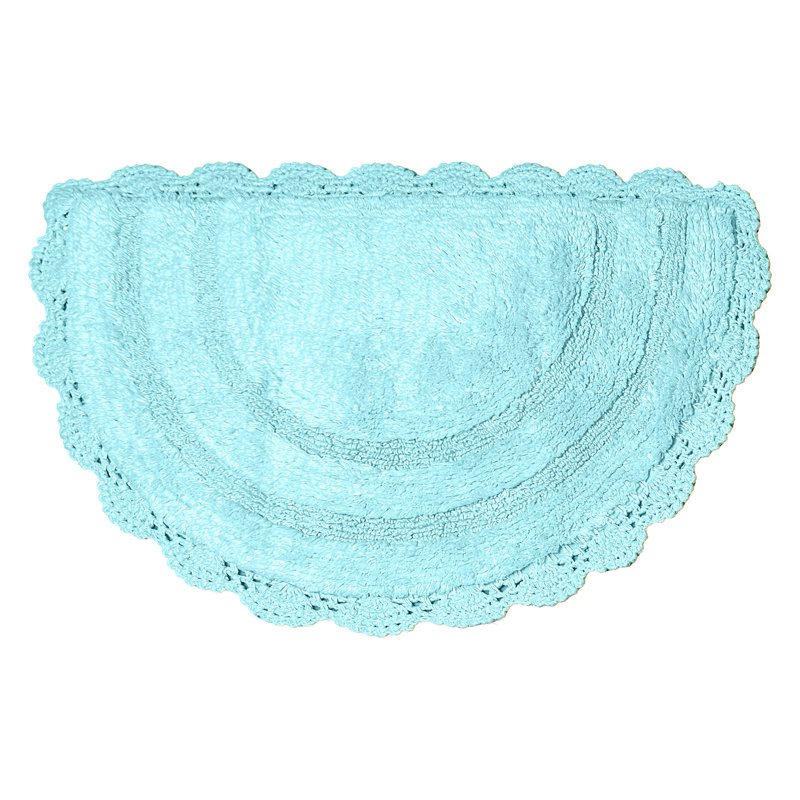 Tapis pour salle de bain Crouseville, Turquoise