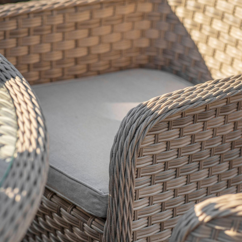 6 - Person Patio Dining Set with Round Table , Cushions Included