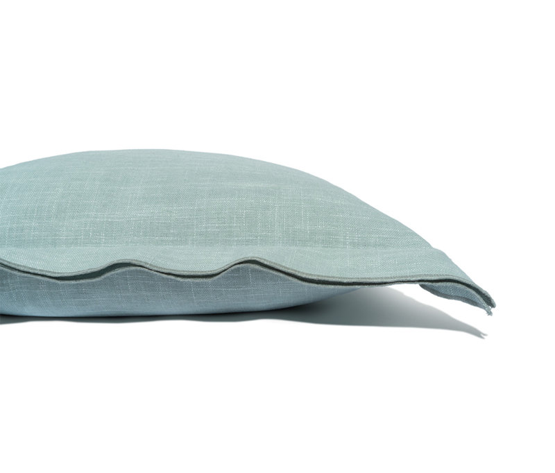 Lena Flange Throw Pillow, Haze, Square 22"