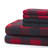 Marina Decoration Home Decor Bedding Bedroom Bedsheet Soft Silky Deep Pocket Rayon from Bamboo All Season 6 Pieces Printed Sheet Set with 4 Pillowcases, Red Black Plaid Pattern Queen Size-1688429277