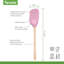 Tovolo Flex-Core Spoonula Wood Handle Pink Sorbet