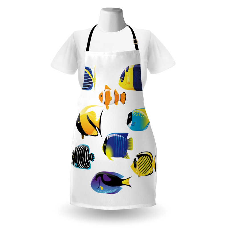 Multicolore, tablier pour poissons East Urban Home