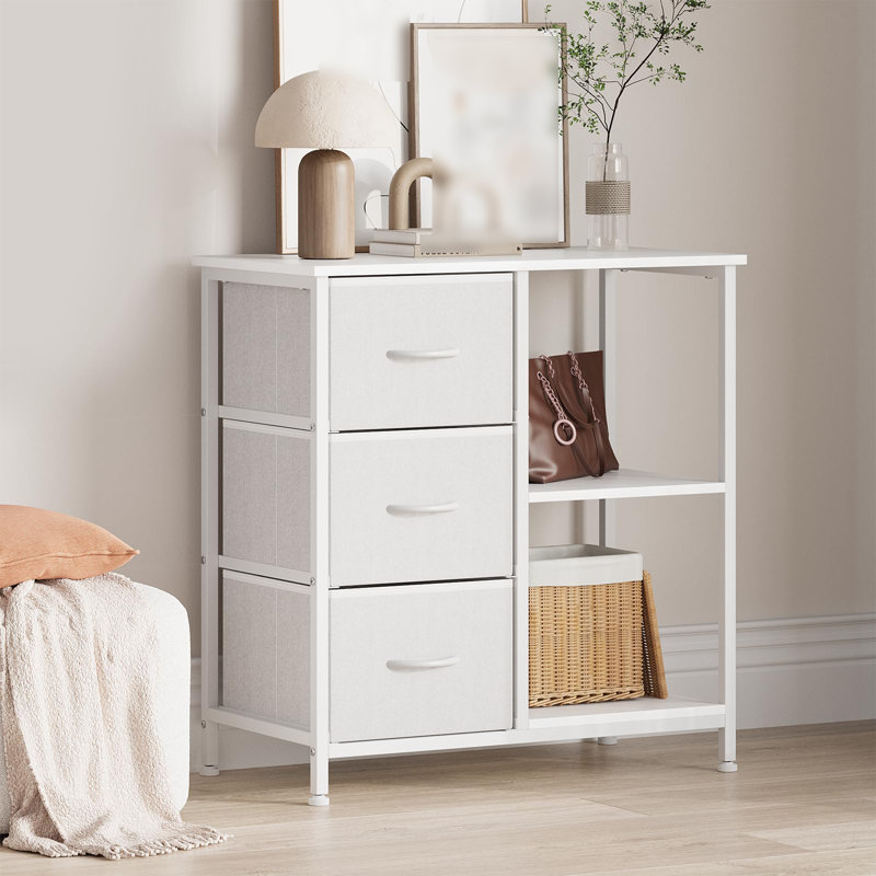 70cm Wide 3 -Drawer File Cabinet, White