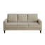 Ensemble de canapé moderne et moderne 2 pièces Canapé confortable Causeuse en velours côtelé taupe Mobilier de salon en bois massif-921755826