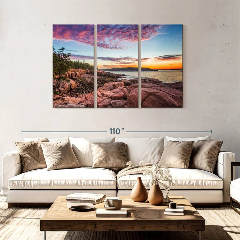 Gillard Acadia Coastal Rocky Beach, H 48 po x l 74 po