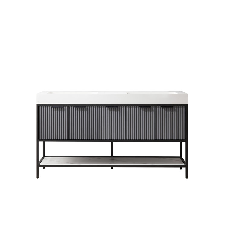 Avonmore 59.8'' Double Bathroom Vanity with Granite Top